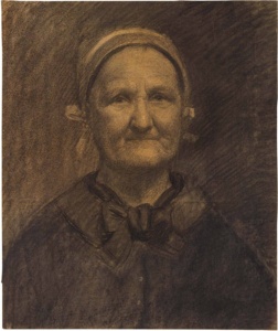Giovanni Battista Ciolina, Ritratto di donna anziana, 1886, ...